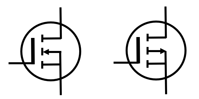 MOSFETの回路記号