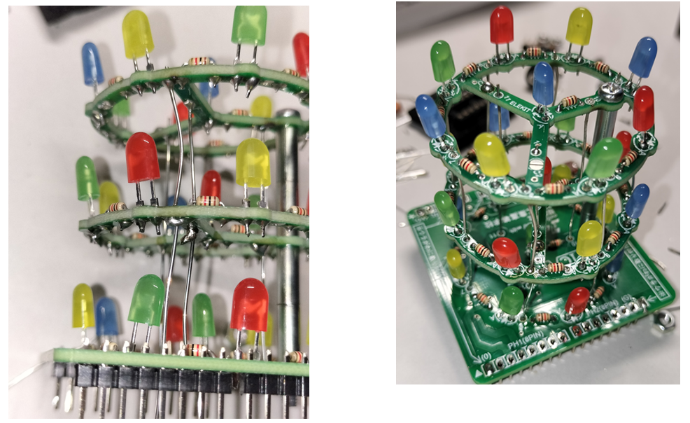 各段LED基板の取り付け