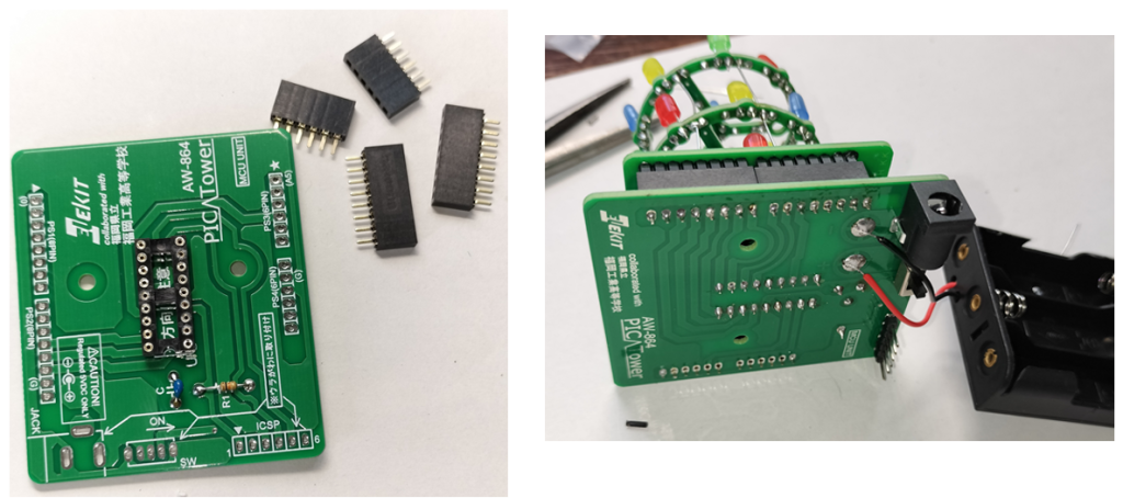 MCU基板の組み立て